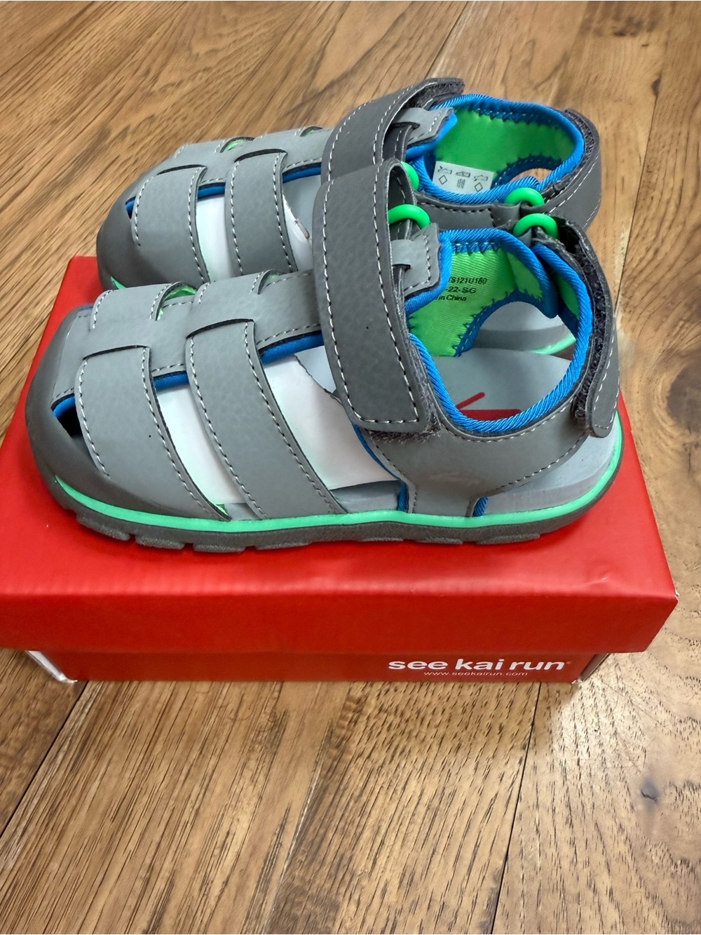 See Kai Run Wilder Grey Sandals